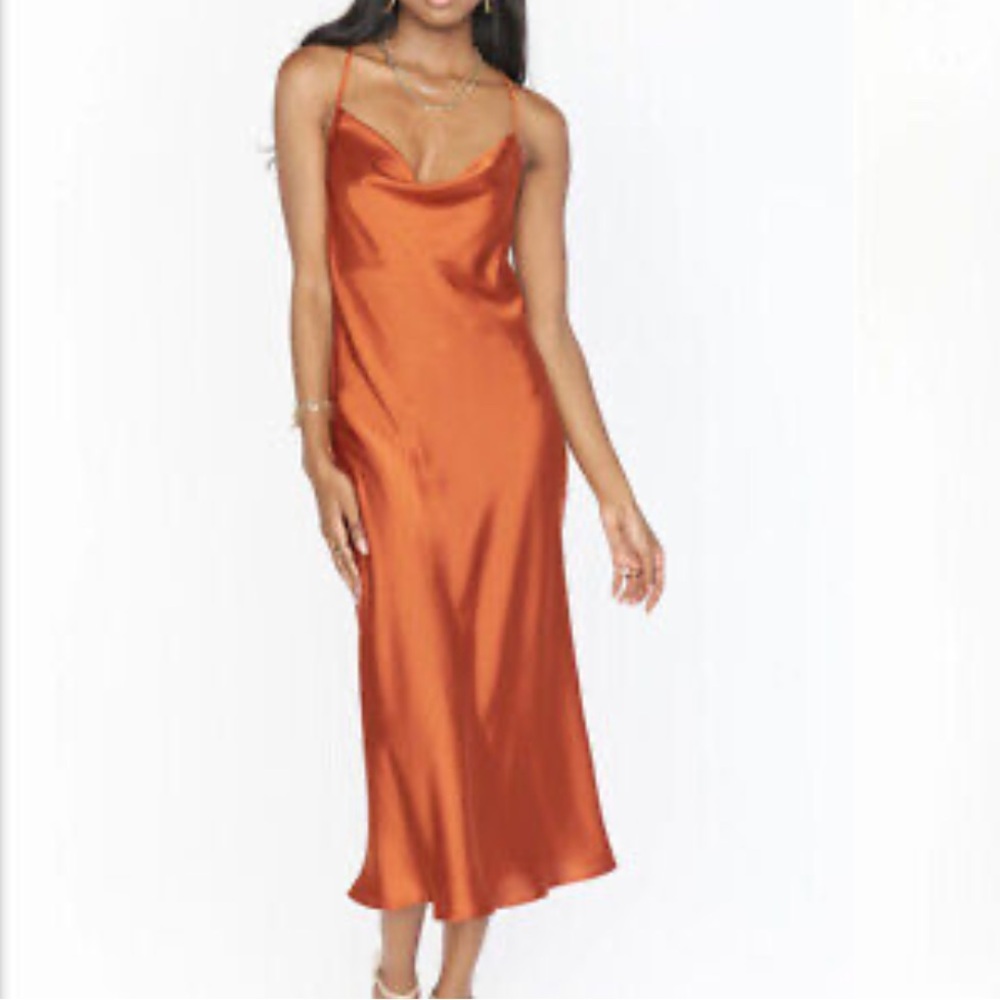 Show Me Your MuMu Vibrant Orange Dress Size XS